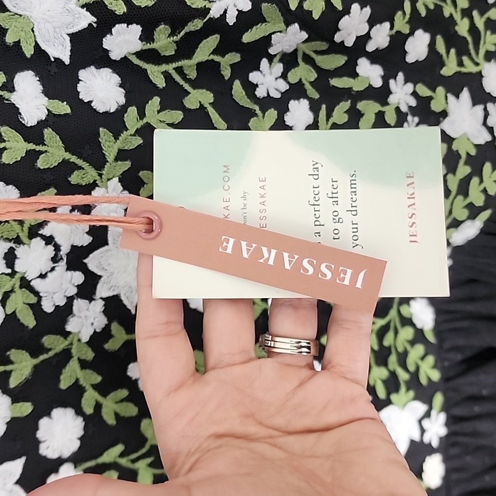 JessaKae Black and White Floral Dress - Picture 5 of 11